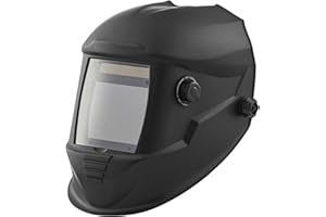 VEVOR Welding Helmet Auto Darkening, 3.94" x 3.15" True Color Welding Hood, Solar-Powered Welder Mask 4 Arc Sensors, Wide Shade 4/5-9/9-13 for TIG MIG Weld Cutting Grinding Application - METIS Series