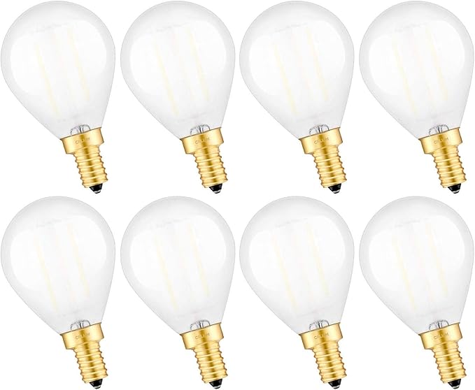 CRLight 2W Candelabra LED Globe Bulb 4000K Daylight White 25W