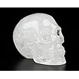Skullis 2.0" Quartz Rock Crystal Carved Crystal Skull- Hand Carved Gemstone Fine Art Sculpture.