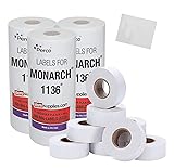 Perco White Pricing Labels for Monarch 1136 Price