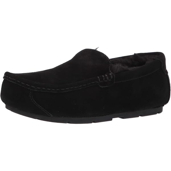 Chinelo BEARPAW Maddox Masculino - Camurça Com Forro De Pele De Carneiro - Conforto Máximo