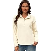 YETOWA Women's Classic Half-Zip Polar Soft Fleece Jacket Warm Lightweight Fleece Pullover for Outdoor Daily Wear