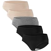 Angelhood Foldable Maternity Underwear for Pregnancy and Postpartum Panties - Under Bump Briefs (Pack of 6, 5, 3)