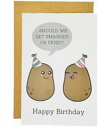 Wee Blue Coo Haters Gonna Hate Potatoes Potate Funny Joke Hipster Birthday Sealed Greeting Card Plus Envelope Blank Inside - View #2