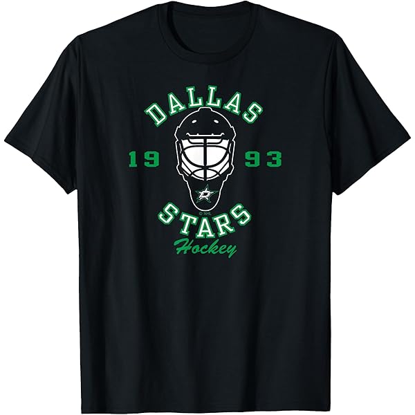 T-shirt Dallas Stars NHL – Noir, Grand Logo équipe, Taille L, Neuf