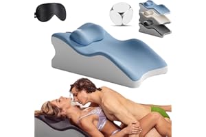 GENERIC The Spark Pillow, The Spark Pillow by Vitax, 27° Perfect Positioning - Deeper Connection, Ergonomic Posture Support for Spinal & Multi-Functional Bed Pillows, Vitaxe Spark Pillows for Couple (Blue-A)
