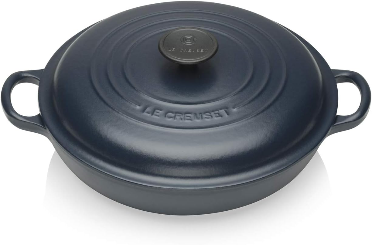Le Creuset Shallow Casserole/Braiser, 26cmNavy, Cast Iron, 26 cm