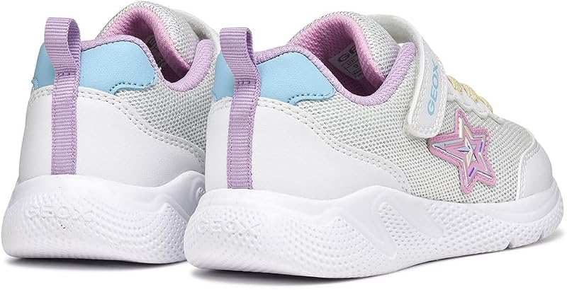 J SPRINTYE Girl A Sneaker, White/Multicolor, Talla 24 EU