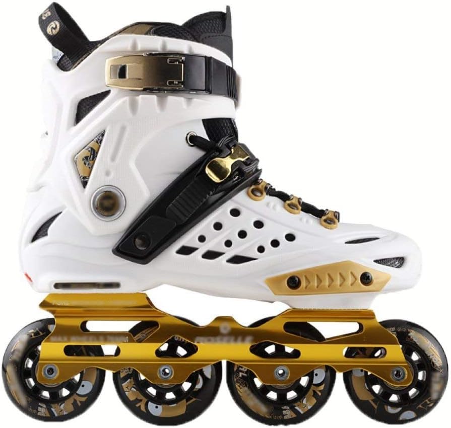 Inline Skate Roller, Tyrant Gold Adult Skates,For Men And Women Adult Roller Skates Inline Shoes,Stylish Design,White-40