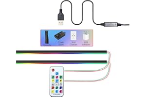 HONCAM RGB Light Strip for PS5 Accessories PS5 Glossy Face Plate Console Cover for PlayStation 5 Disc Edition