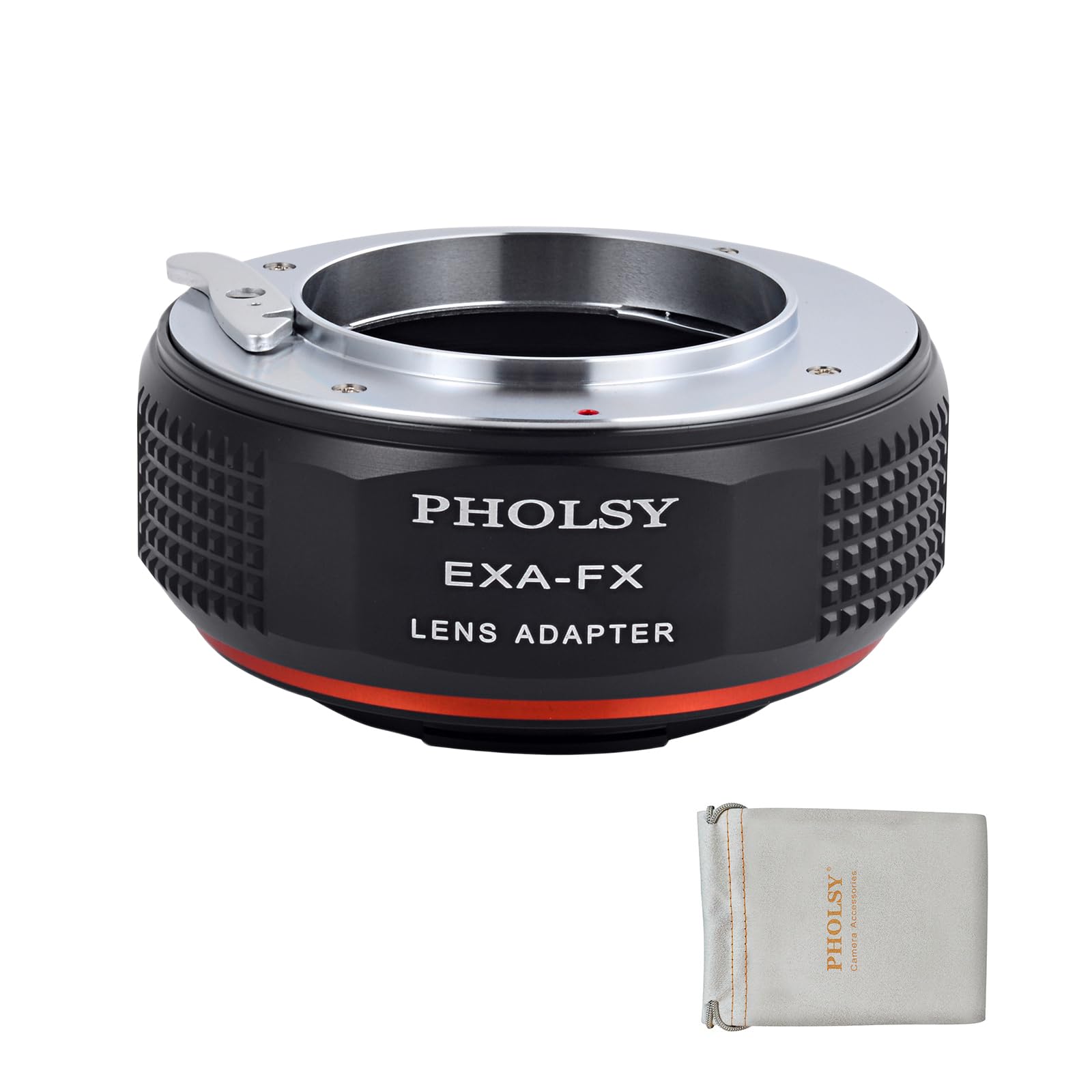 PHOLSY Exakta to FX Lens Mount Adapter Compatible with Exakta (Not Topcon) Lens to Fujifilm X Mount Camera Body Compatible with Fujifilm X-H2S, X-Pro3, X-T5, X-T4, X-S20, X-S10, X-T30II, X-E4 etc.