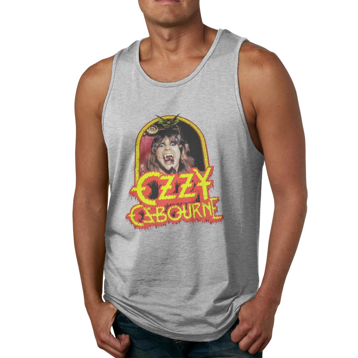 Macwe Man Ozzy Osbourne Running Sleeveless Tank Top Summer Sport T Shirts