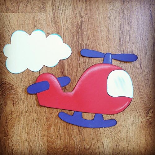 Helicopter Party Wall Decoration Double Backed Thick
