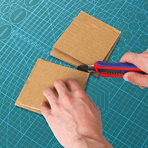 WORKPRO 5-Pack Snap Off Box Cutters with 20 Sharp Blades, Retractable Utility Knife for Cutting Cardboard, Boxes, Carper, Rope