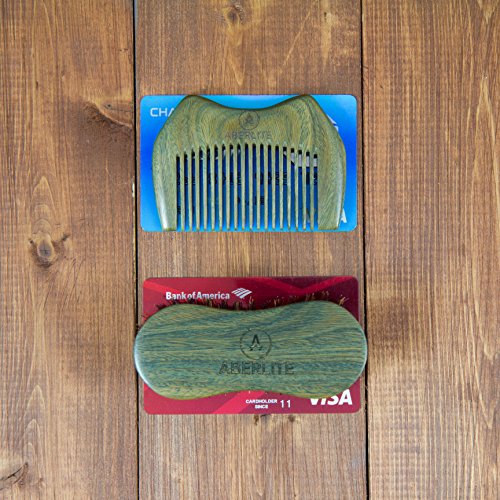 Beard Grooming Kit for Men - The ONLY Sandalwood Beard Brush Comb Set on Amazon - Premium Boar Bristle Beard Brush (Medium) - EDC Beard Comb - 3.7" Beard/Mustache Travel Scissors TSA Approved - Thumbnail 6