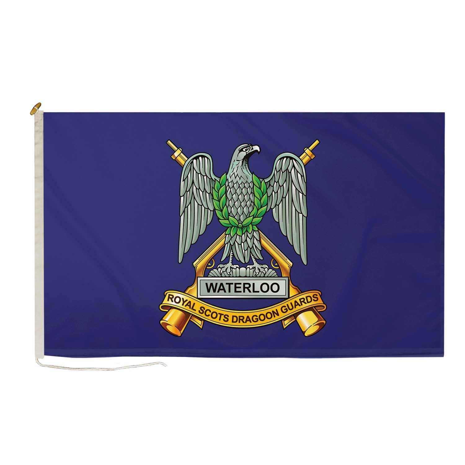 DuraFlag Royal Scots Dragoon Guards 5ft x 3ft Flag Premium Quality With Rope & Toggle Reinforced Stitching 150cm x 90cm British Army Cavalry Regiment Heavy Duty Polyester Weatherproof Fade Resistant