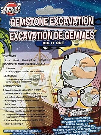 gemstone excavation kit science by me