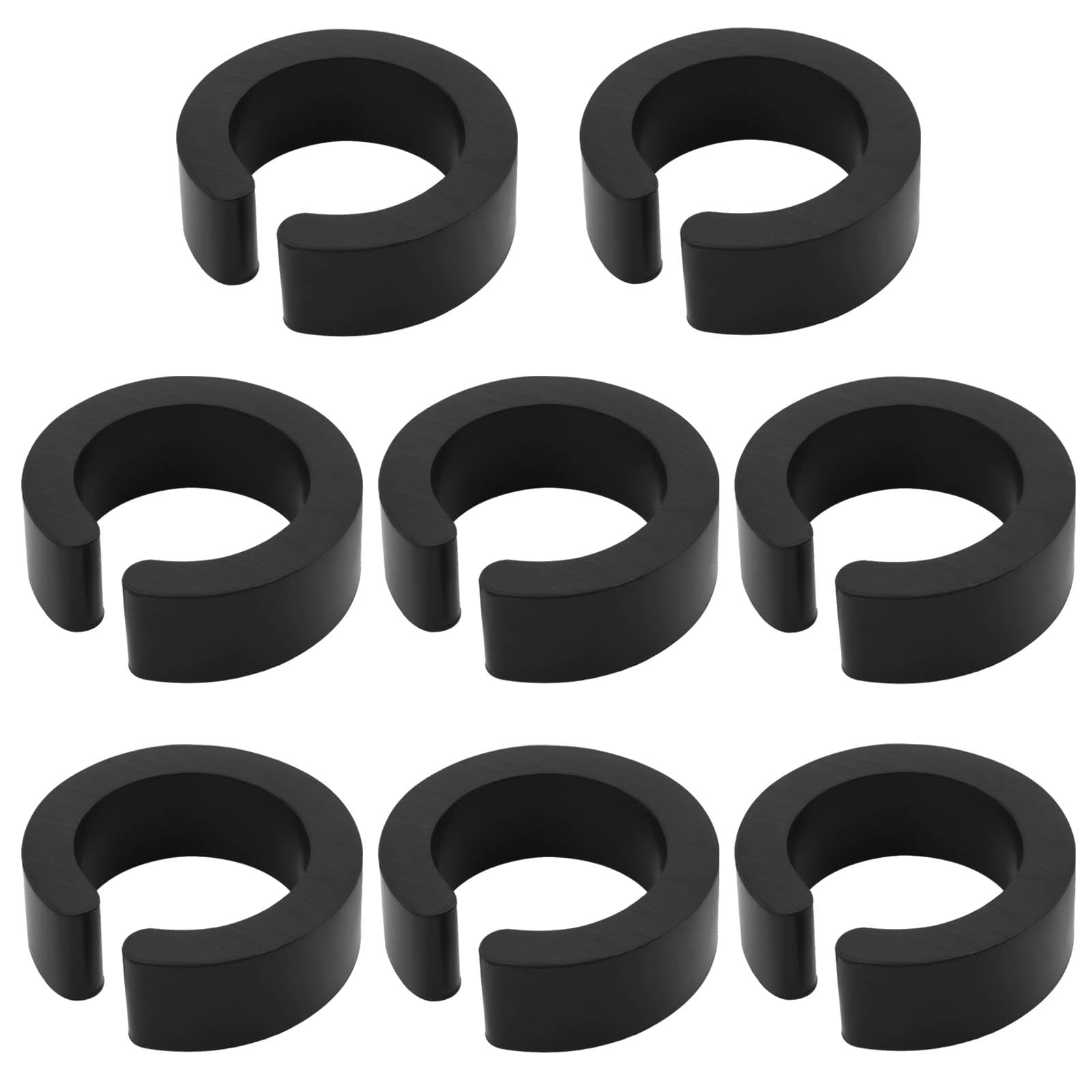 Create idea 8PCS 22.2mm Open Type Rubber Reducer Shim for 31.8mm Bicycle Handlebar Adapter or Mount Compatible with Bike Computer Mounts Bottle Holders