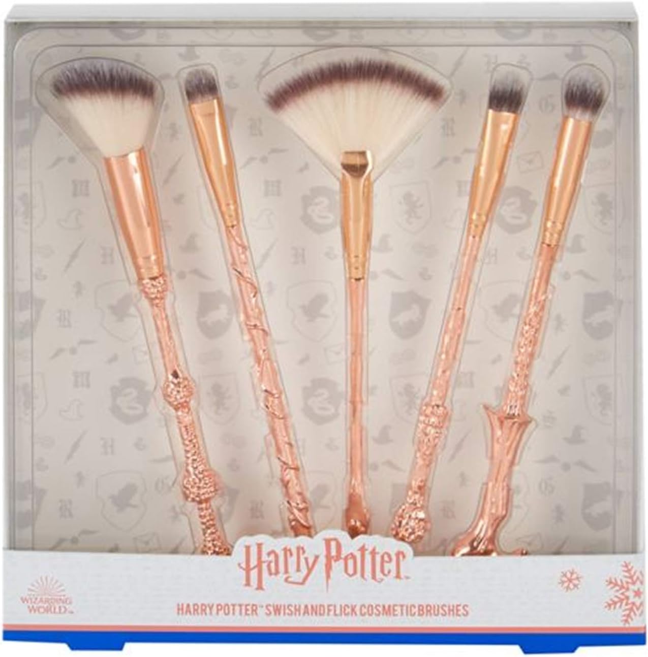 Harry Potter Swish And Flick Cosmetic Makeup Brushes Amazon Co Uk Beauty