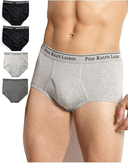 Amazon ポロ ラルフローレン Polo Ralph Lauren 4枚セット メンズ ボクサー ブリーフ パンツ クラシックコットン ミッドライズ 黒 グレー Ry68a1 Lcmb 並行輸入品 ボクサー 通販