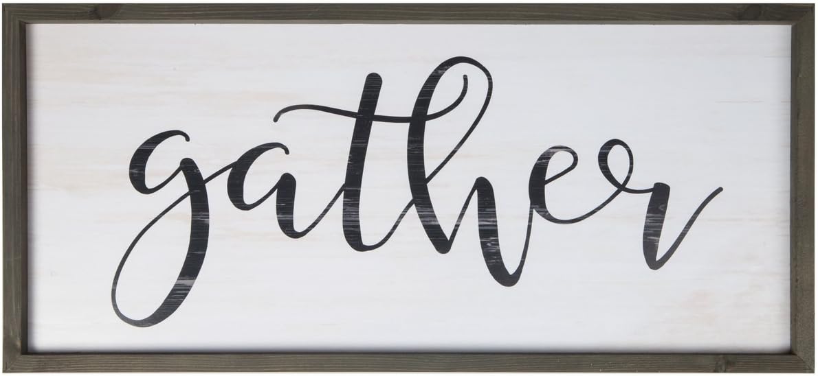 P. Graham DunnGather Script 33.25 x 15.25 Wood Farmhouse Frame Wall Plaque