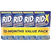 Rid-X Septic System Treatment, Septic Tank Treatment, 3-Monthly Supply Dual Action Septi-Pacs - 3.2 oz (Pack of 4)