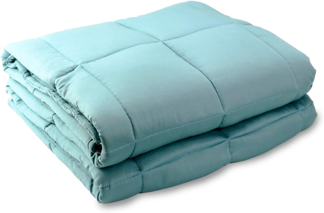 YnM Weighted Blanket for Adults(22 lbs for 210 lbs Individual), Fall Asleep Faster and Sleep Better, Great for Anxiety, ADHD, Autism, OCD, and Sensory Processing Disorder(60''x80'')