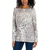 Mario Serrani Ladies' Tunic Top (US, Alpha, XX-Large, Regular, Regular, Tan Floral)
