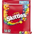 SKITTLES Original Fruity Candy 50-Ounce Party Size Pouch | Chewy fruity rainbow candy in a party size resealable bag for fres