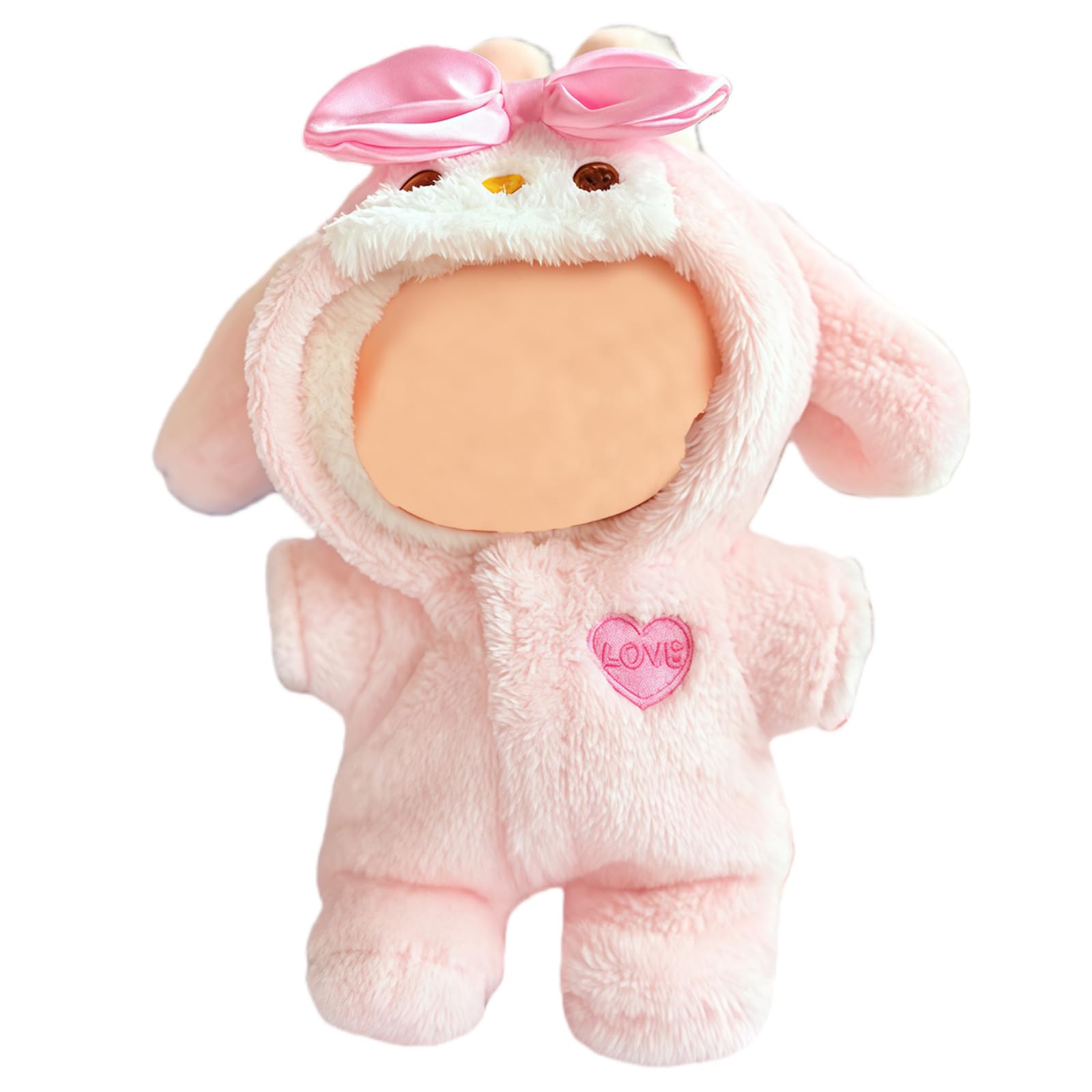 Doll Clothes for 17cm Plush Toys, Maslasee Intended for Labubu Clothes, Dress to Impress Dolls with One-Piece Bodysuit , Birthday for Girls and Kids (No Doll Included)