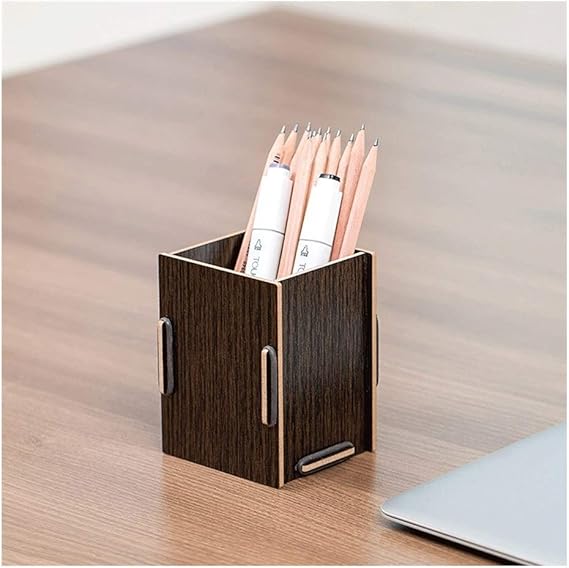 Pencil Holder Pencil Holder Desktop Decoration, Wooden