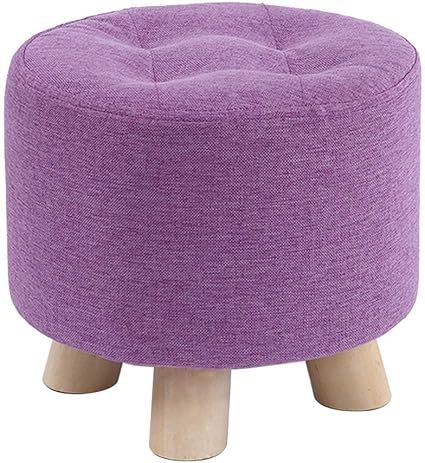 Snx Best Choice Products Upholstered Padded Pouf Ottoman Footrest Stool W Removable Linen Cover Non Skid Legs 28x28x26cm Color Purple Amazon Co Uk Kitchen Home