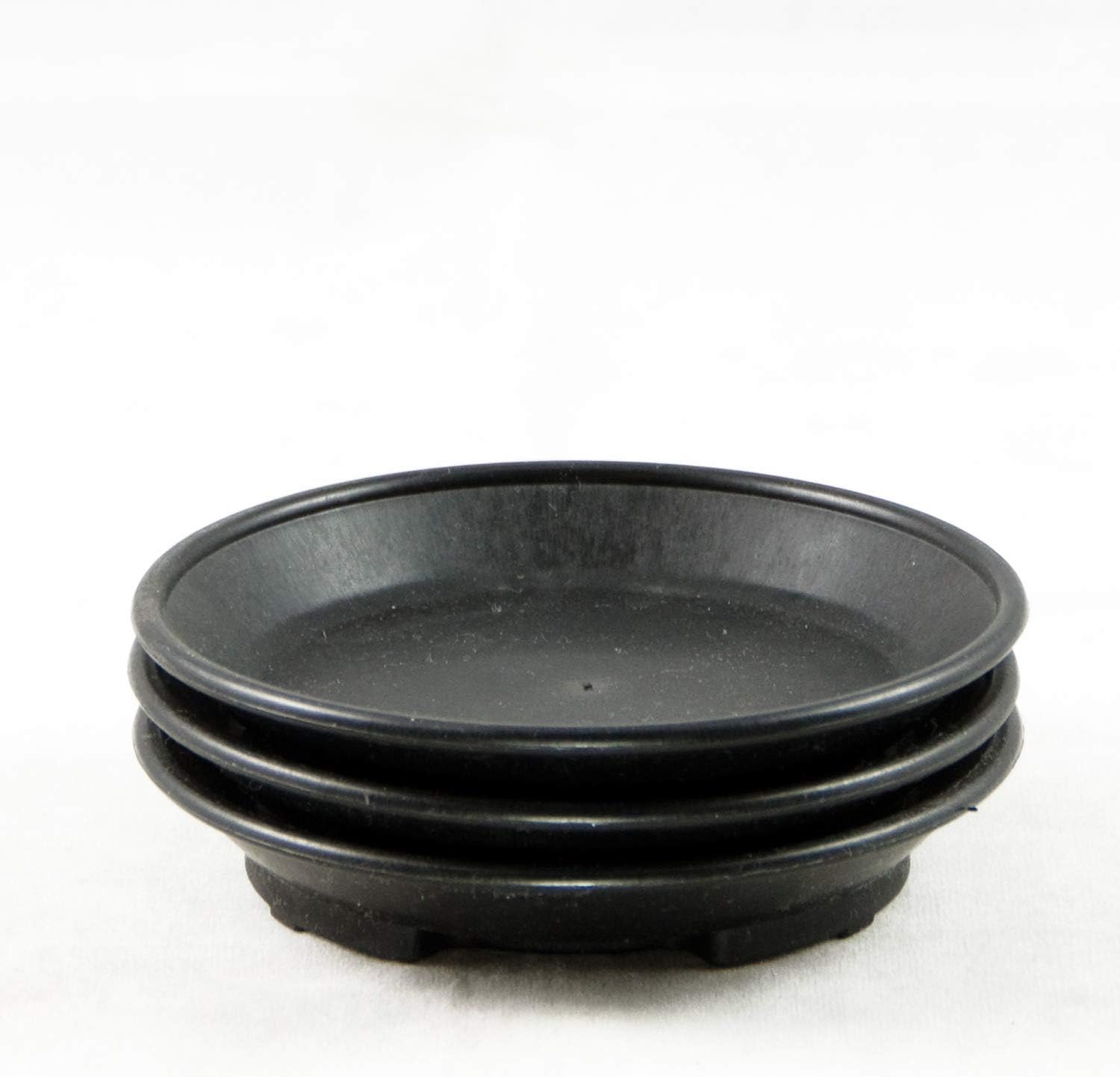 3 Round Plastic Humidity/drip Trays for Bonsai Tree 4.75 X