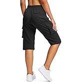 Viodia 15" Long Shorts for Women Hiking Cargo Bermuda Shorts Lightweight Knee Length Capris for Summer Travel Fishing