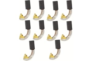 10-Pack Carbon Brush Set for Porter-Cable Routers (Models 6302, 6902, 690LR, 691, 6912, 694917) — Compatible for Numbers N031