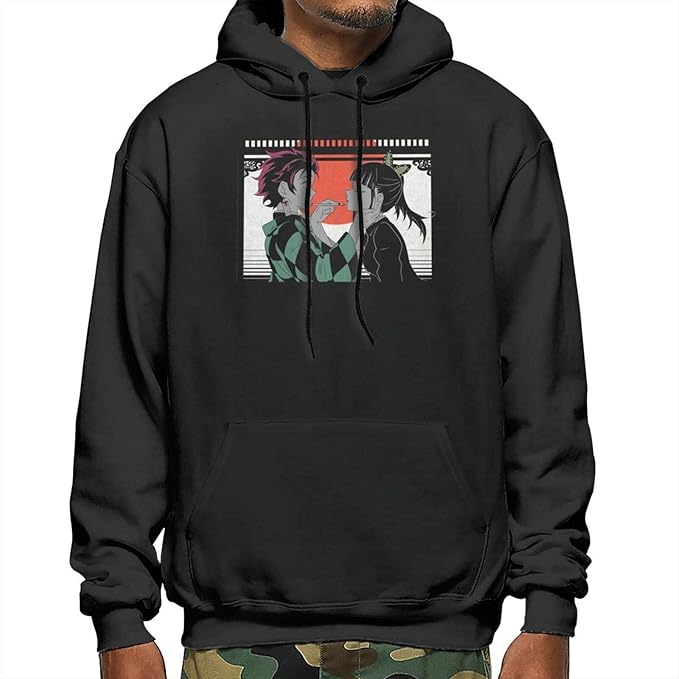 Amazon.com: Men's Demon Slayer-12 Active Hoodies Black Medium: Clothing