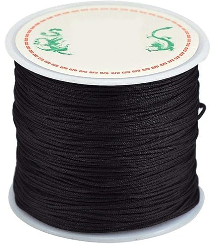 Red) - 0.8mm Nylon Cord, Thread Chinese Knot Macrame Rattail