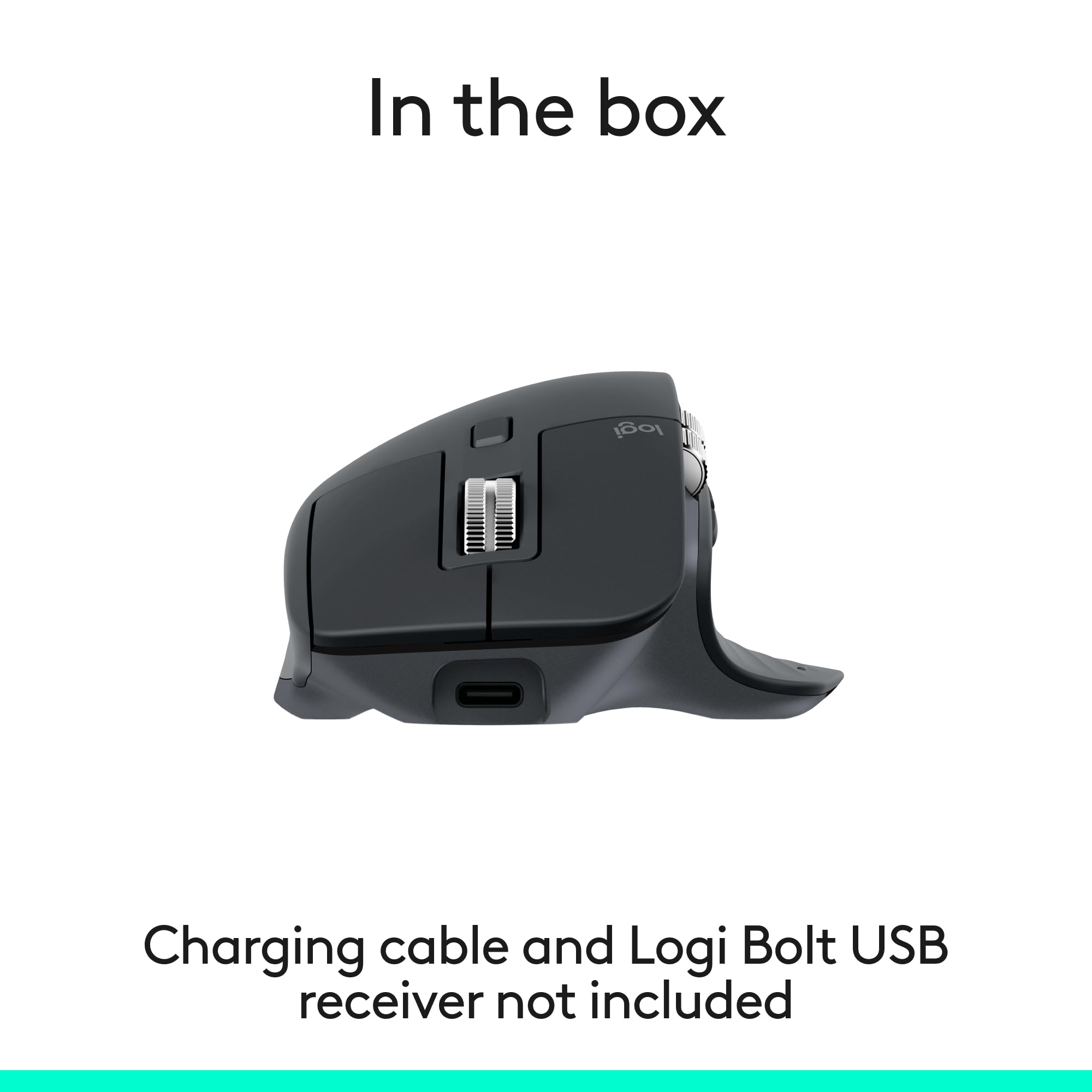 Logitech MX Master 3S - Wireless Performance Mouse with Ultra-Fast Scrolling, Ergonomic, 8K DPI, Glass Tracking, Silent Clicks, USB-C, Bluetooth, Windows, Linux, Chrome - Dark Gray