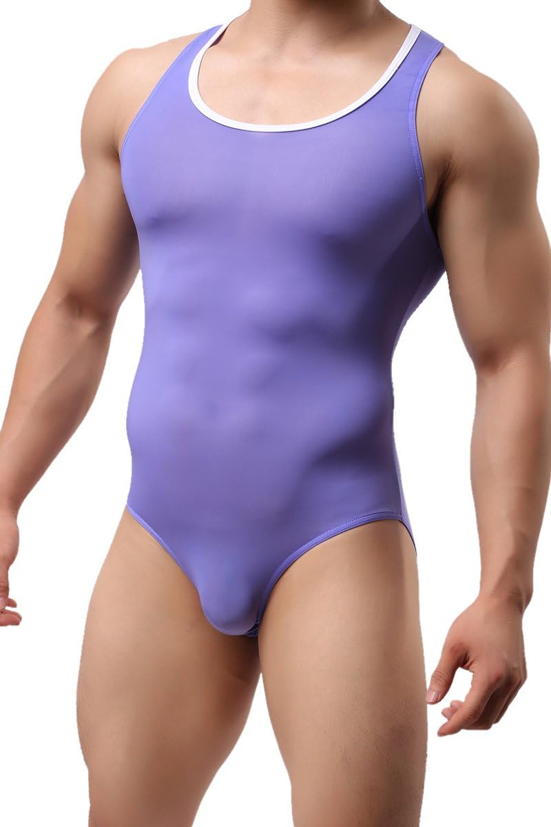 Shapewear Tops Tank Bodysuit Leotard Swimwear Mens Underwear Wh40