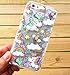 iPhone 8/iPhone 7 Case(4.7inch),Blingy's Cool Flowing Liquid Glitter Style Plastic Hard Case for iPhone 8/iPhone 7 (Cartoon Unicorn)