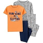 Carter's 4 Piece Pajama Set (Paw-Some at Sleeping, 4T)