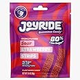 Generic Joyride Sweets Strawberry Candy Strips, 80% Less Sugar - 3.5oz, Gummy Strips, Gummy candy strips, Candy Belts, Sour Candy Strips.