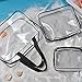 BCP 3 Piece Clear PVC Waterproof Travel Toiletry Organizer Storage Bag Set With Zipper Closure Gym Tote Bag Cosmetic Bag Set