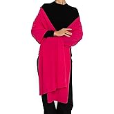 ENETIX Women's Cashmere Wool Oversized Shawl Wrap, Solid Color Pashmina Ultra Soft Stole Scarf for Women with Gift Box