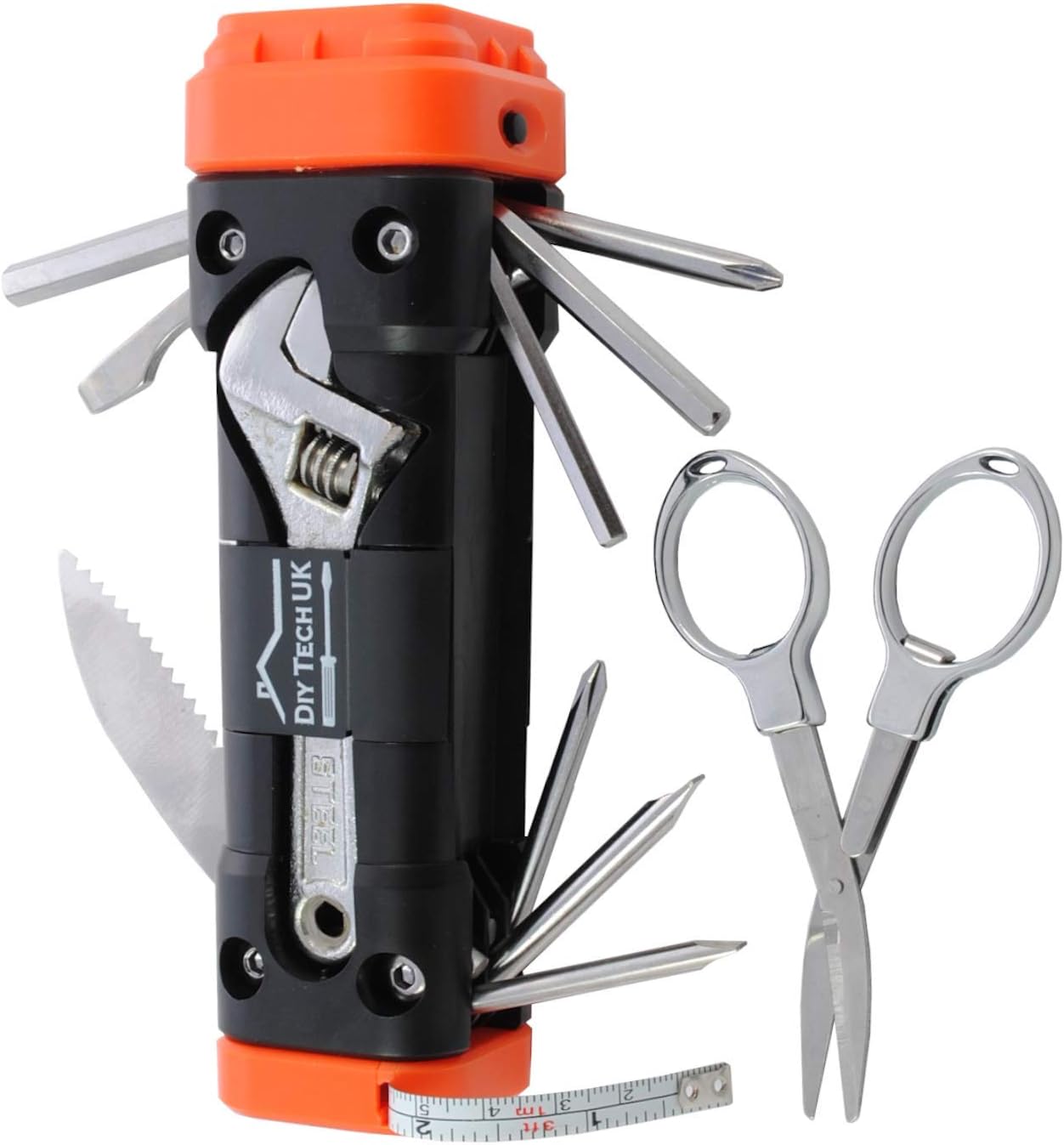 DIY TECH UK – 13 in 1 Torch and Wrench Multitool + FREE 48 in 1 WALLET ...