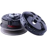 Glixal GY6 49cc 50cc 100cc High Performance Racing Clutch Assy with Bell | 6-Groove Adjustable Sheave, Compatible with 139QMA 139QMB 147QMD Engine Scooter Moped ATV Go-Kart