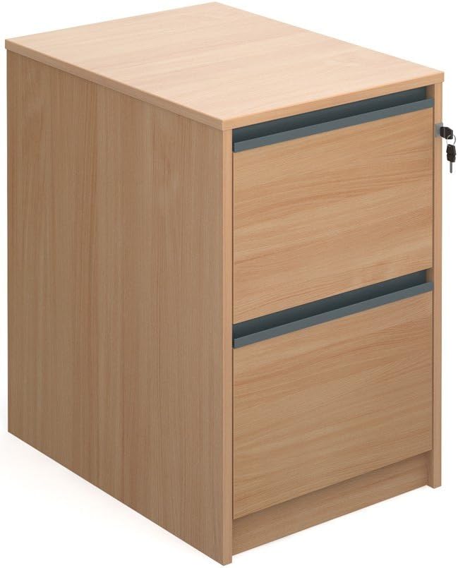 Maestro 2 Drawer Wooden Wood Filing Cabinet Foolscap Beech