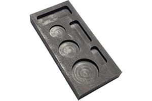 LLF Graphite Casting Ingot Mold Metal Refining Scrap Bar Coin Combo (6 in 1)