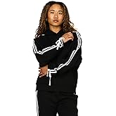 Forever 21 womens Zip-up Hoodie With Side Stripes