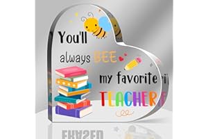 GREATINGREAT Teacher Appreciation Gifts for Women Best Teacher Gifts from Students Thank You Teacher Gifts Teacher Birthday Gifts Acrylic Keepsake and Paperweight Gift for Teacher